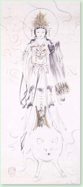 墨彩画（稲荷大明神）