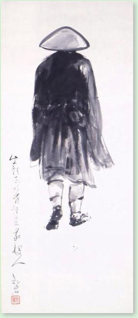 水墨画（雲水）